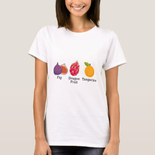 T-shirt Figue Fruit du Dragon Mandarine Fruit Subtil Anti