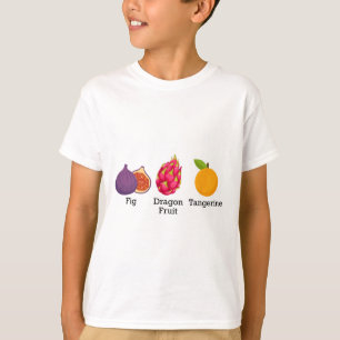 T-shirt Figue Fruit du Dragon Mandarine Fruit Subtil Anti 