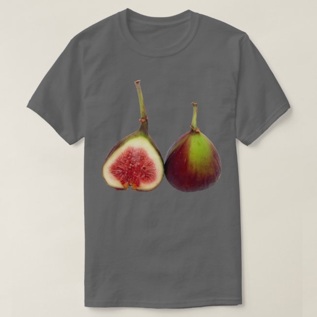 T-shirt Figues de fruits frais végétariennes à base de Pla (Design devant)