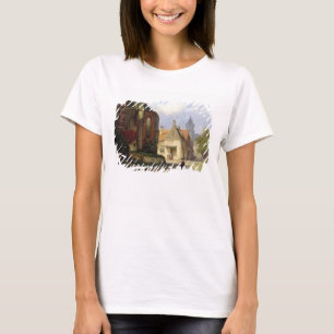 T-shirt Figure before a Redbrick Church in a Dutch Town (o