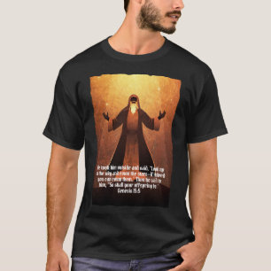 T-shirt Figure biblique Abraham   Verbe de la Bible noir