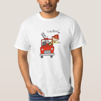 T-shirt Figure de bâton de pompier