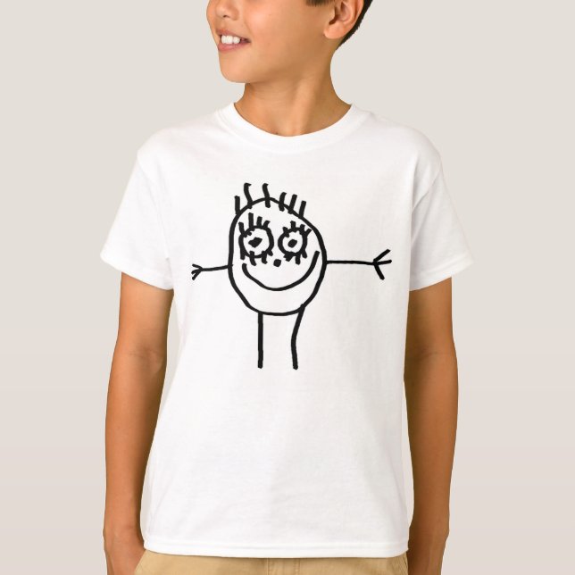 T-shirt Figure de bâton drôle (Devant)