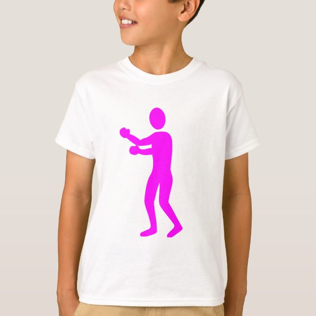 T-shirt Figure de boîte - Magenta (Devant)
