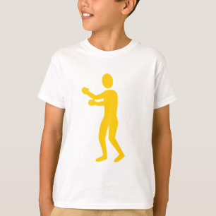 T-shirt Figure de boîte - orange