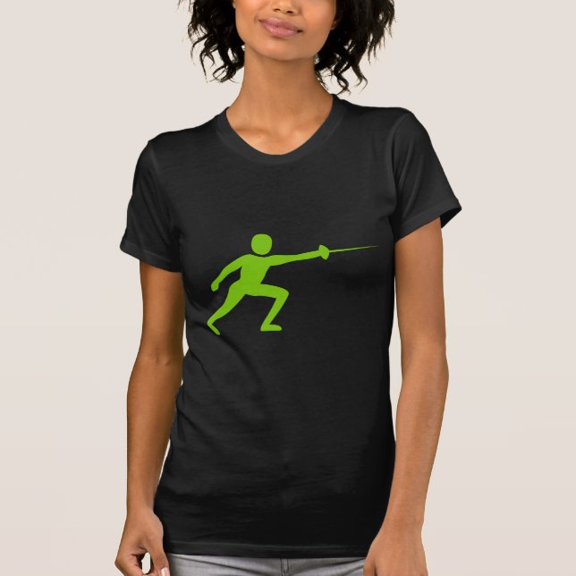 T-shirt Figure de clôture - Martian Green (Devant)