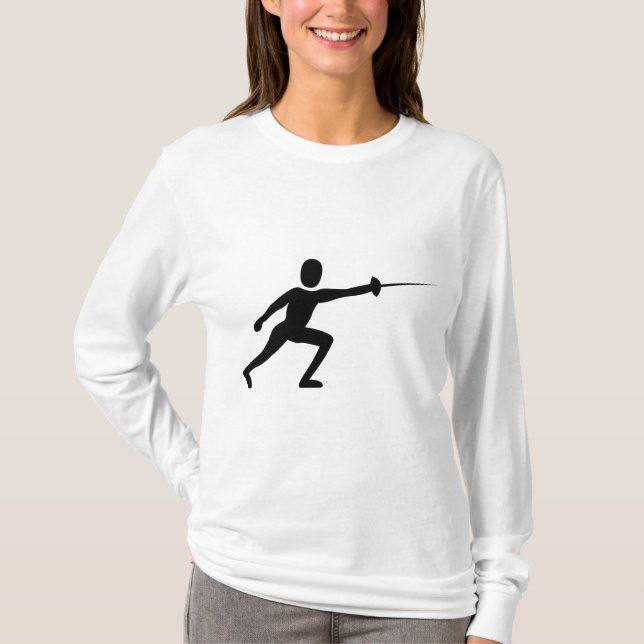 T-shirt Figure de clôture noire (Devant)