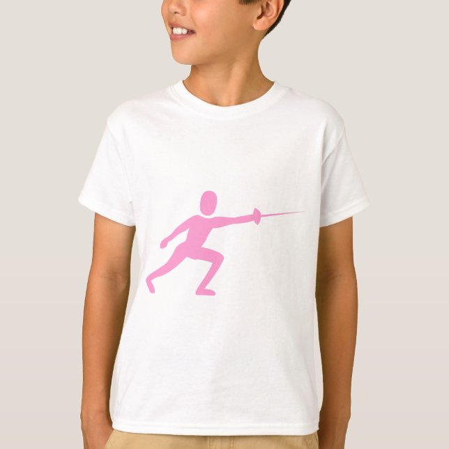T-shirt Figure de clôture rose (Devant)