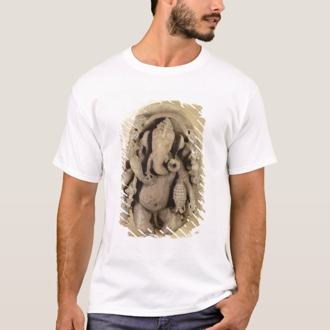 T-shirt Figure de Ganapati, dynastie de Chandella (grès) (Devant)