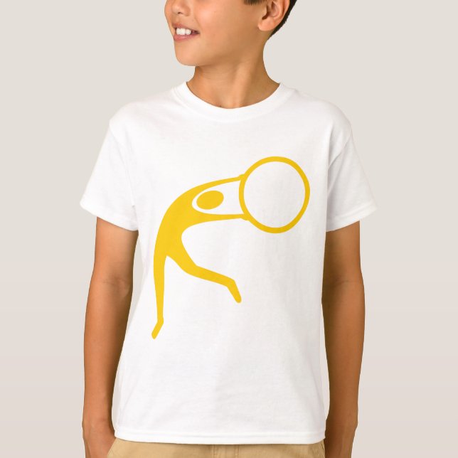 T-shirt Figure de gymnastique rythmique - Ambre (Devant)