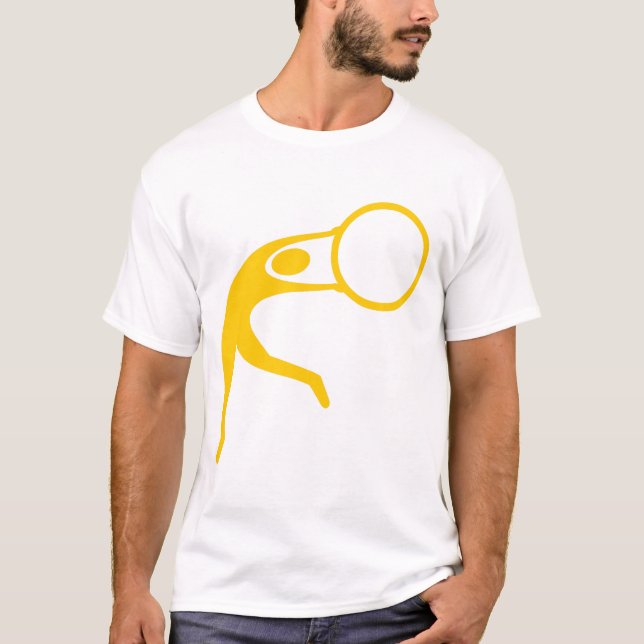 T-shirt Figure de gymnastique rythmique - Ambre (Devant)