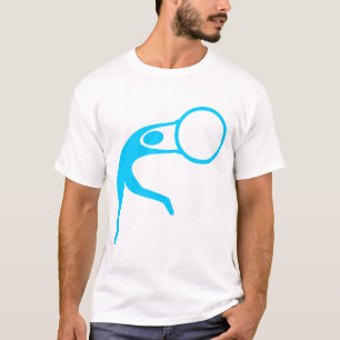 T-shirt Figure de gymnastique rythmique - bleu ciel