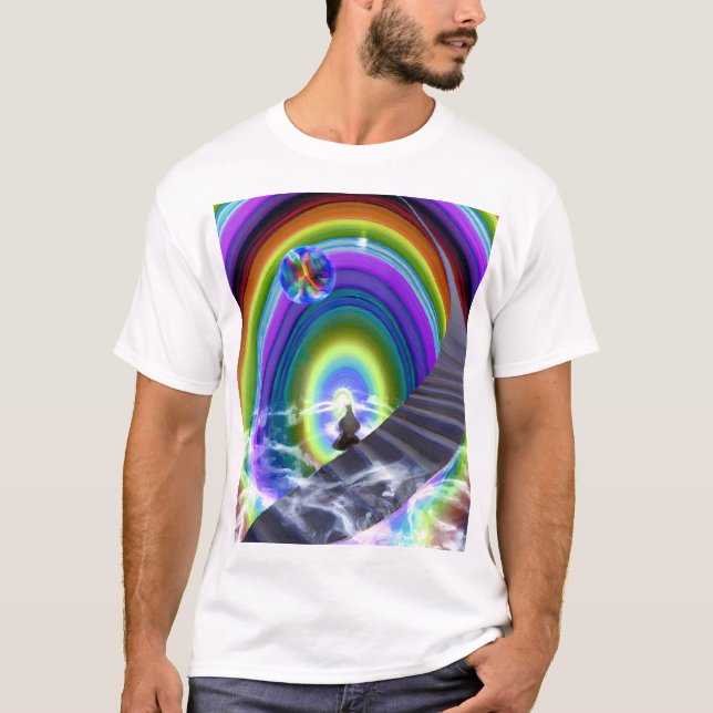T-shirt Figure de mystère au Stargate interdimensionnel (Devant)
