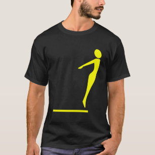 T-shirt Figure de plongée - Jaune