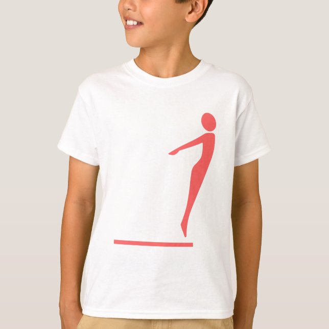 T-shirt Figure de plongée - rose tropicale (Devant)