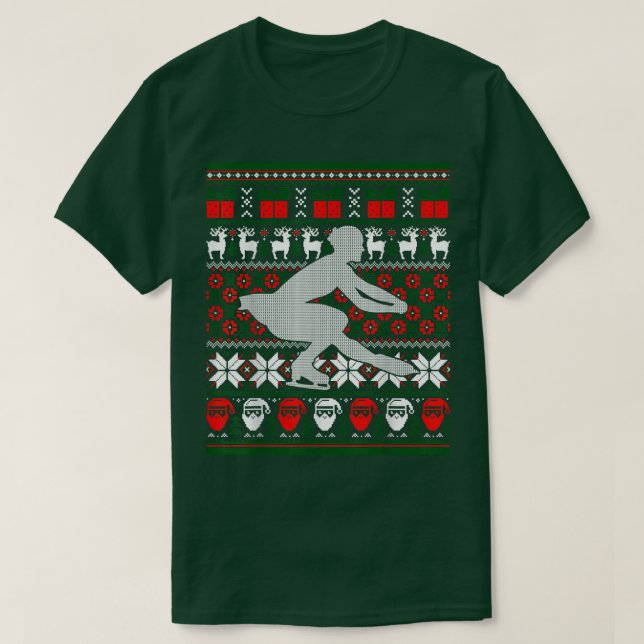 T-shirt Figure de skating Dancer Ice Skate Dancing Happy H (Design devant)