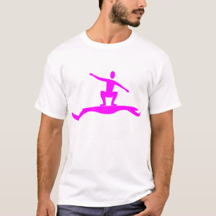 T-shirt Figure de surf - Magenta