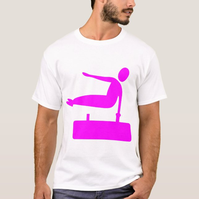 T-shirt Figure de voûte - Magenta (Devant)
