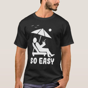 T-shirt Figure d'été Relaxez-vous facilement été Vaction P