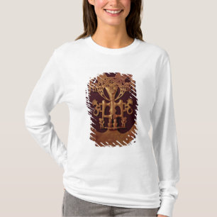 T-shirt Figure humaine pendentif avec la coiffe