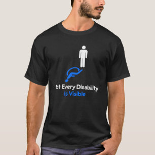 T-shirt Figure Invisible Handicap Avec Fauteuil Roulant 