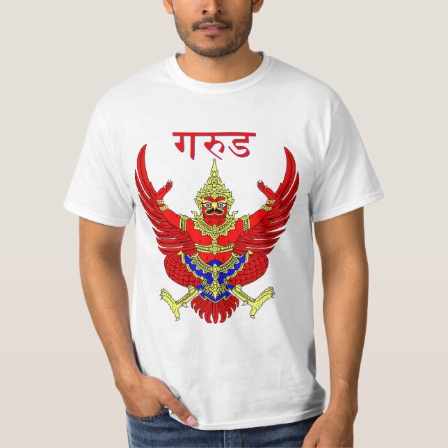 T-shirt Figure mythique thaïlandaise Phoenix Garuda (Devant)