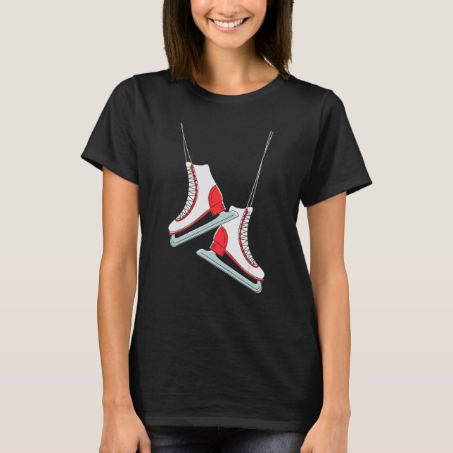 T-shirt Figure Patinage Chaussure instructeur Patinage S (Devant)