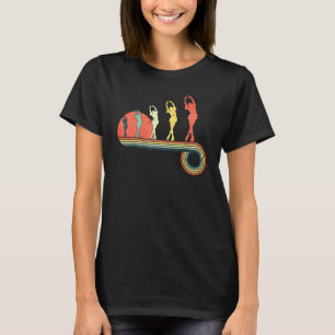 T-shirt Figure Patinage Ice Dance Girl Coucher de soleil V