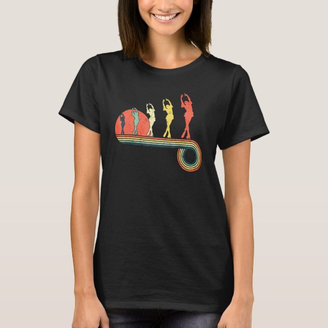 T-shirt Figure Patinage Ice Dance Girl Coucher de soleil V (Devant)