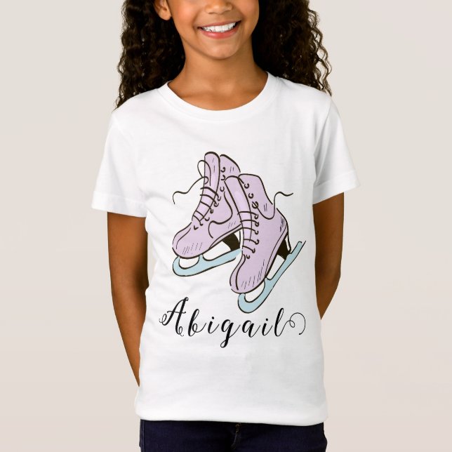 T-Shirt Figure Patinage patinage sur glace patinage nom pe (Devant)