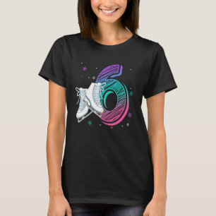 T-shirt Figure Patinage sur glace 6 ans 6e anniversaire fi