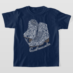 T-shirt Figure Patinage Word Art Patinage sur glace