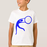 Figure rythmique de gymnastique - Bleu