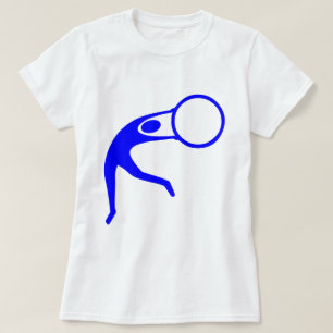 T-shirt Figure rythmique de gymnastique - Bleu
