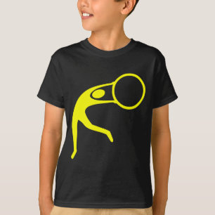 T-shirt Figure rythmique gymnastique - Jaune