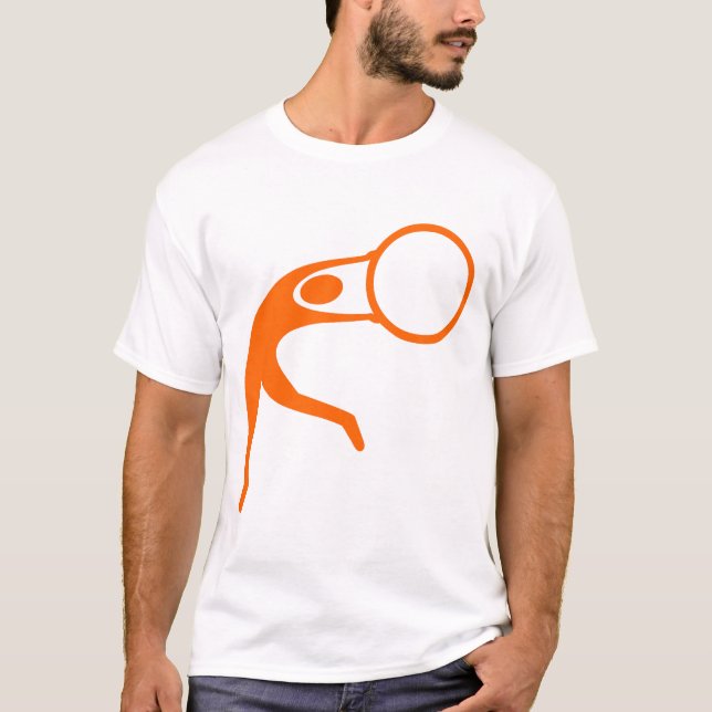 T-shirt Figure rythmique gymnastique - Orange (Devant)