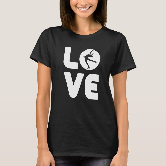 T-shirt Figure Skater Ice Skate Team 2 (Devant)