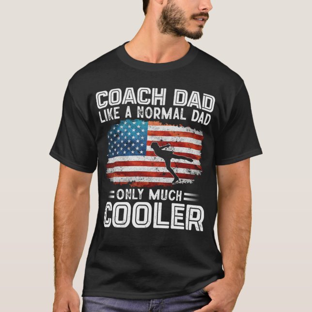 T-shirt Figure Skating Coach Dad Figure Skating Players US (Devant)