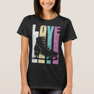 T-shirt Figure Skating Gift For Girls Ice Skate Design
