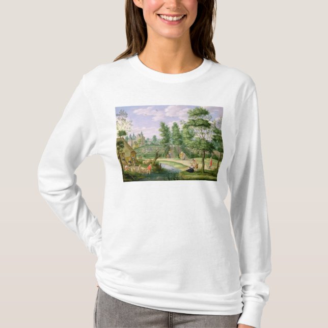 T-shirt Figures dans les raisons d'une maison de campagne (Devant)