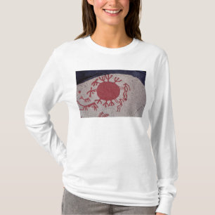 T-shirt Figures et animaux autour d'un soleil