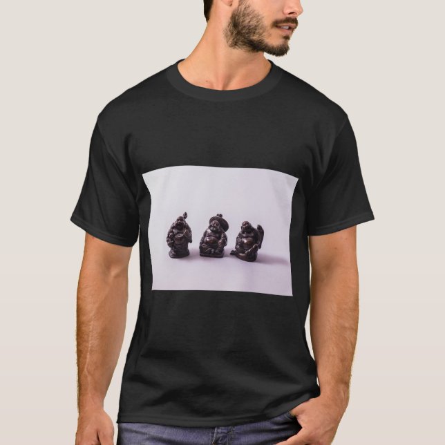 T-shirt Figurines de Bouddha paisibles Tee (Devant)