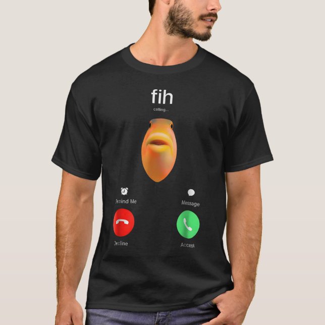 T-shirt Fih Appel Me Rappeler Message Refuser Accepter (Devant)