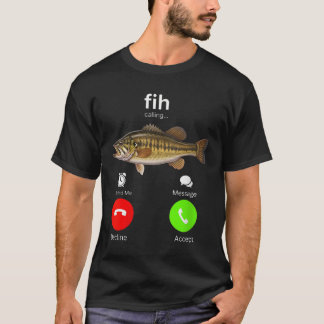 T-shirt Fih Calling Remind Me Decline Accept Phone Call