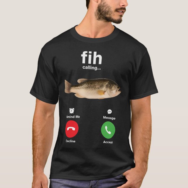 T-shirt Fih drôle qui appelle Rappelle-moi (Devant)