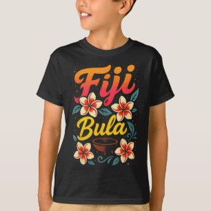 T-shirt Fiji Bula Souvenir de vacances sur une île tropica