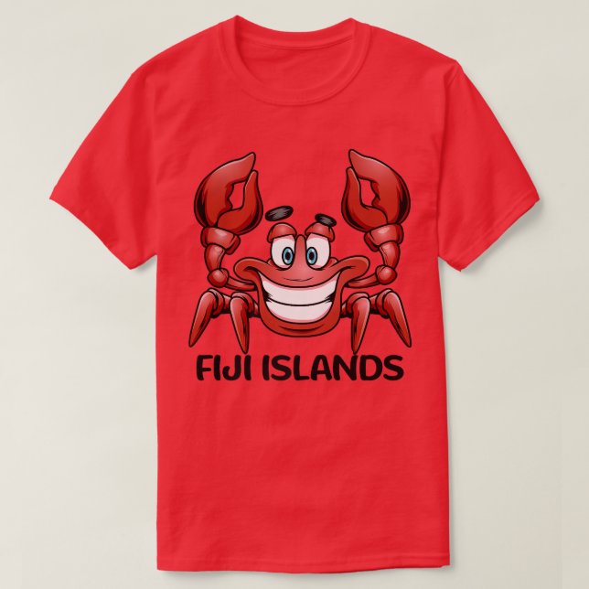 T-shirt Fiji Islands Beach Famille Vacances Groupe Voyage  (Design devant)