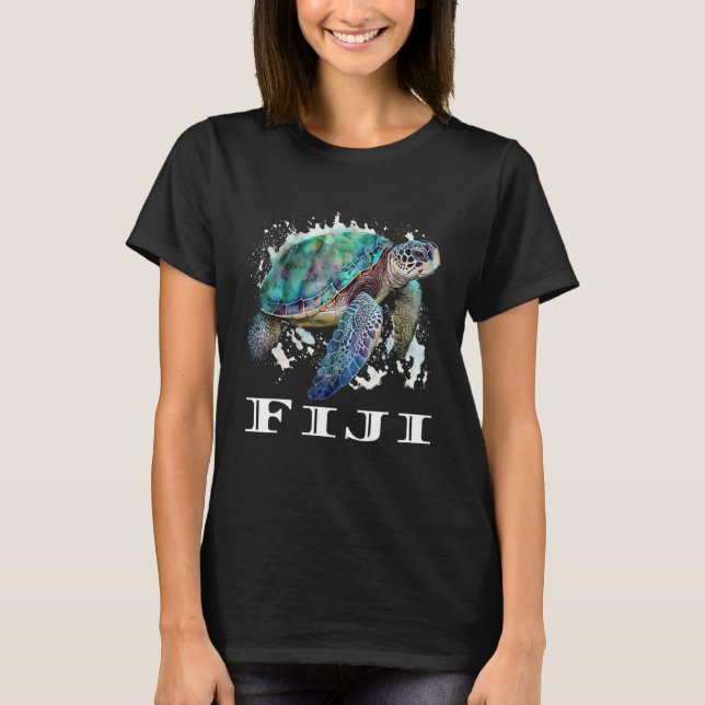 T-shirt Fiji Islands Sea Turtle Fiji (Devant)