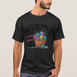 T-shirt Fil à Tricoter au Crochet Drôle Tricot Besoin