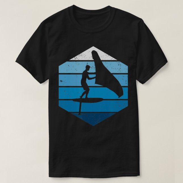 T-shirt Fil d'aile à feuille d'eau Kitesurf (Design devant)